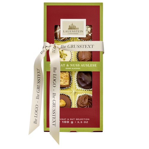 Lauensteiner Klarsichtpräsent Nougat & Nuss Auslese