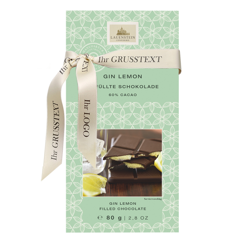 Lauensteiner Gefüllte Schokolade Gin-Lemon