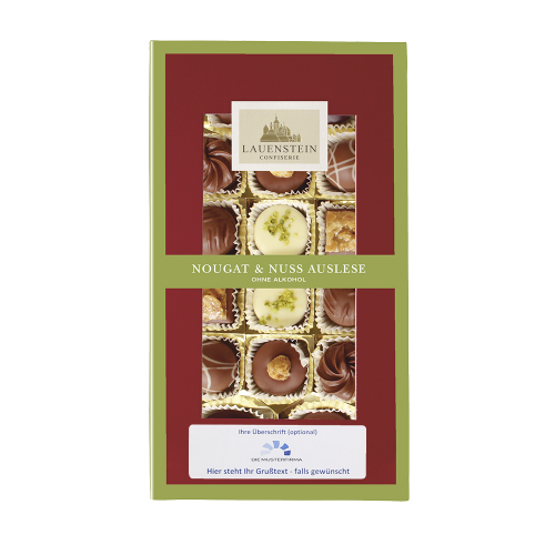 Lauensteiner Klarsichtpräsent Nougat & Nuss Auslese