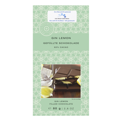 Lauensteiner Gefüllte Schokolade Gin-Lemon