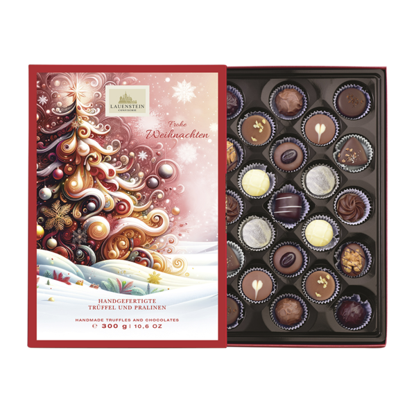 Weihnachtspräsent Trüffel und Pralinen