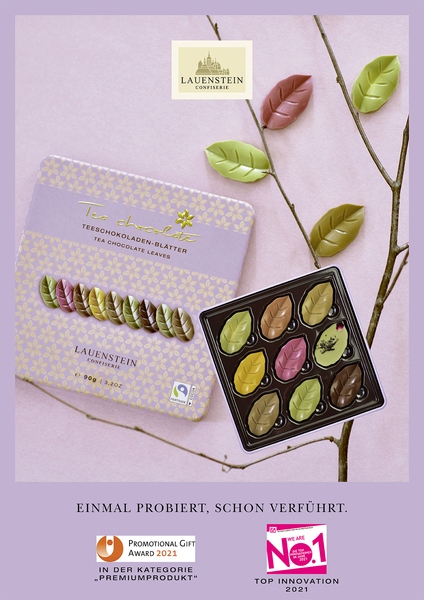 Plakat Teeblätter Dose