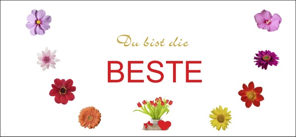 Postkarte - Die Beste