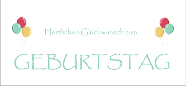Postkarte - Zum Geburtstag