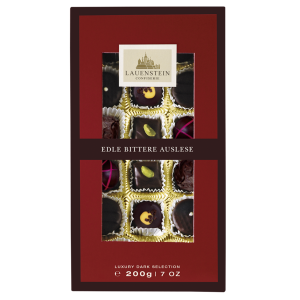 Klarsichtpräsent Zartbitter-Auslese 